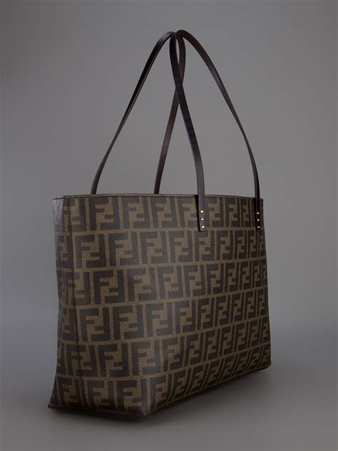 fendi shopper bag large|fendi monogram tote bag.